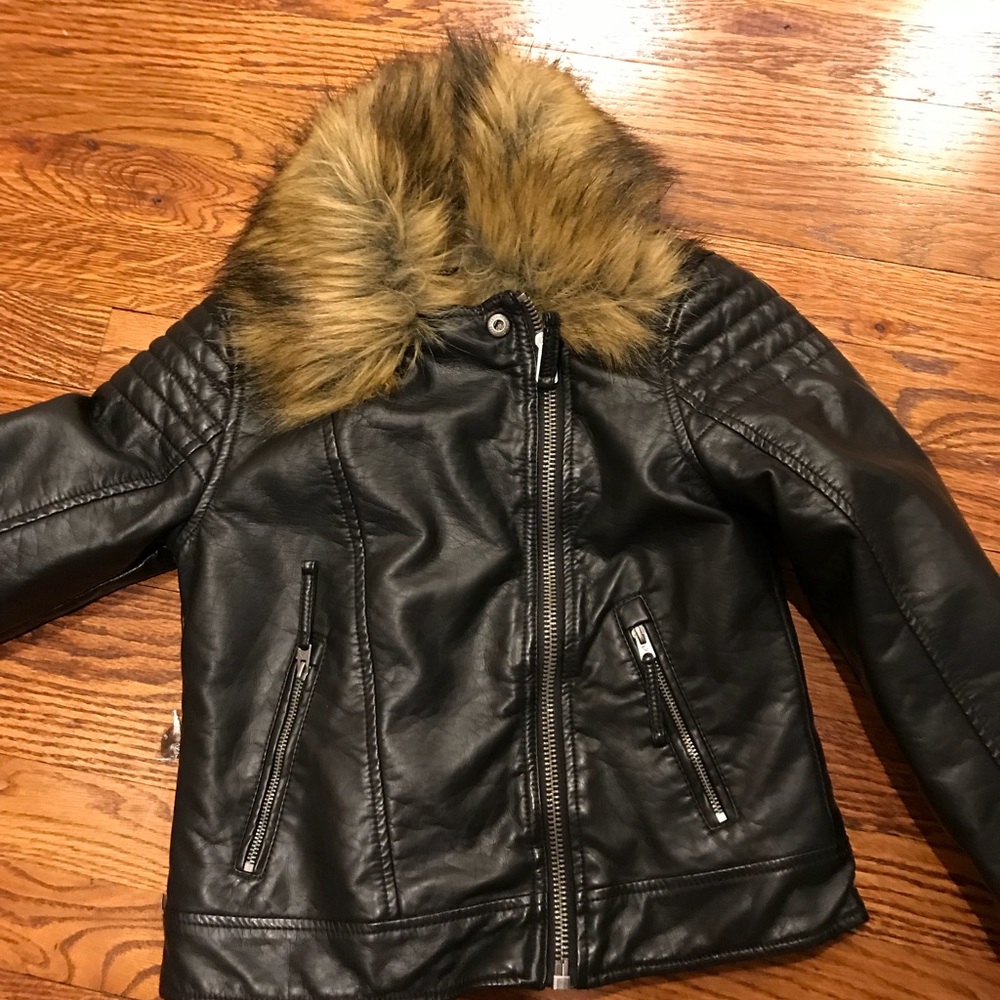 GIRLS size 9/10 Abercrombie leather jacket